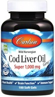 Carlson Labs Wild Norwegian Cod Liver Oil 1000 mg 100 kapsúl