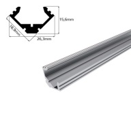 Alumínium LED sarokprofil 45°, eloxált, 1 m