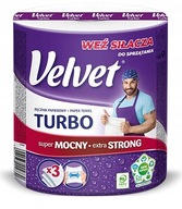 Velvet Turbo Papierová utierka Super Silný 3-war