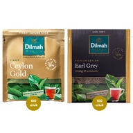 ZESTAW Herbata Czarna Dilmah Earl Grey i Ceylon Gold 2x100 Kopert