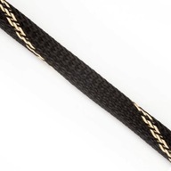 Opletenie na kábel čierne so zlatým 8,5-15mm - nylon