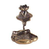 Kadzidło z przepływem zwrotnym w kształcie liści lotosu Ozdoby na środek stołu Rękodzieło Taca z liśćmi lotosu