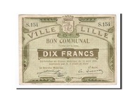 Banknot, Francja, Lille, 10 Francs, 1914, EF(40-45