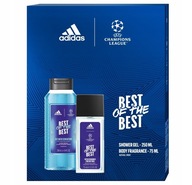 ADIDAS UEFA BEST OF THE BEST zestaw deo spray 75 ml + żel pod prysznic MEN