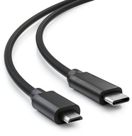 KABEL PRZEJŚCIÓWKA PRZEWÓD USB-C do MICRO USB SZYBKI QC 1M