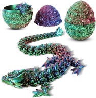3D vytlačené dračie vajcia, hračkárske draky