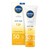 NIVEA SUN Krem do twarzy przeciwsłoneczny przeciwzmarszczkowy SPF50 50ml