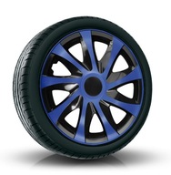 Kołpaki 14 cali samochodowe uniwersalne Draco CS Blue - Black niebieskie