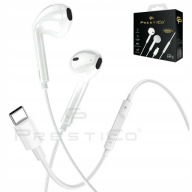 SŁUCHAWKI NA KABLU DOUSZNE TYP-C NA TRENING DO MUZYKI ROZMÓW