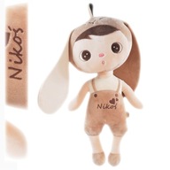 Darček pre novorodenca s menom Originálna bábika Metoo Béžový zajačik