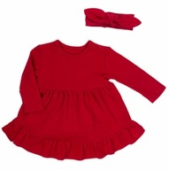 Sukienka czerwona + opaska Bamar Nicol 98 świąteczna