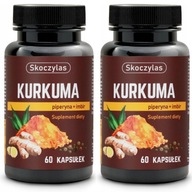 Skoczylas Kurkuma, piperín, zázvor, resveratrol a kvercetín 120 kapsúl