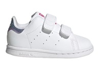 Buty sportowe adidas STAN SMITH CF białe dziecięce dla małych dzieci rzepy