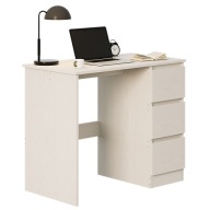 SZÁMÍTÓGÉP ASZTAL IFJÚSÁGI FEHÉR MODERN LOFT FIÓKOKKAL