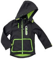 KURTKA softshell KIDS r 110 CZARNA 116/122 cm