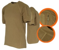 Wojskowa Koszulka T-Shirt DUTY Texar Coyote z Kieszonką i Spandexem r.M