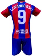 Komplet strój piłkarski Lewandowski Barcelona koszulka + spodenki :: 122 cm