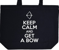 KEEP CALM AND GET A BOW torba zakupy prezent