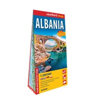 ALBANIA LAMINOWANA MAPA...