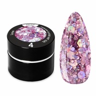 EM NAIL Żel do zdobień Premium Glitter Art Gel nr 4 Luxe Glitter