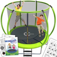 TRAMPOLINA OGRODOWA PREMIUM dla DZIECI 10FT 312cm SIATKA DRABINKA Osłona