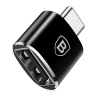 Adapter przejściówka ze złącza USB na USB-C OTG czarny Baseus CATOTG-01