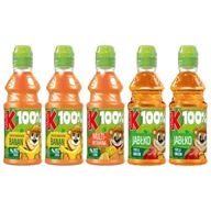 Sok 100% Kubuś Jabłko Multiwitamina Banan 5x 300ml