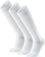 Dánske ponožky Endurance nad kolená, biele