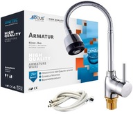 KONYHAI CSAPTELEP FLEXIBILIS HAJLÉKONY KIFOLYÓCSŐ KRÓM CSAPTELEP MOSOGATÓ FLEX PULTRA SZERELHETŐ