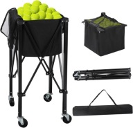 PRZENOŚNY ZASOBNIK NA PIŁKI TENISOWE CZARNY