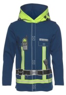 Gyerek blúz hosszú ujjú pamut kék 116-os méret