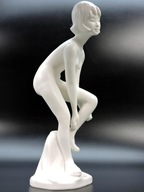 Figurka biały akt naga kobieta design Goebel 1970