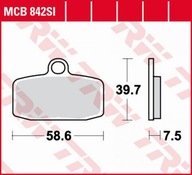 TRW KLOCKI HAM GAS GAS TXT 125/250/280/280 ,HUSQVARNA TC 85 ,KTM E-SM/SX/XC