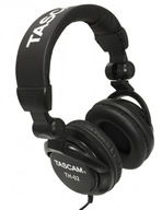 Słuchawki studyjne nauszne Tascam TH-02 zamknięte czarne profesjonalne