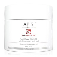 APIS Raspberry Glow cukrowy peeling z liofilizowanymi malinami 220g