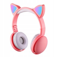 Słuchawki Shiwaki Cat Stereo Regulowane różowe
