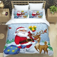 Vianočná posteľ trojdielna kefa na bytový textil