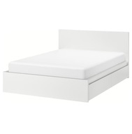 IKEA MALM Rama łóżka z 2 pojemnikami Luroy 160x200