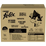 FELIX FANTASTIC 120x85g MIX SMAKÓW W GALARECIE Karma dla kota