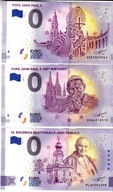 Banknot 0-euro-Polska- 3 x Papiez Jan Pawel II.