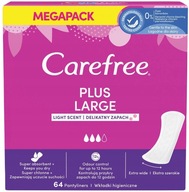 CAREFREE Plus Large wkładki higieniczne Light Scent 64szt