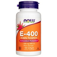 Prípravok Vitamín E NOW FOODS NATURAL VITAMIN E-400 100 SOFTGELS