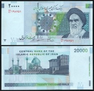 $ Irán 20 000 RIALS P-148c UNC 2007