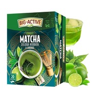 BIG ACTIVE MATCHA ZIELONA herbata I LIMONKA ekspresowa 20 KOPERT