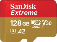 Karta pamięci micro SD SANDISK EXTREME 128GB 190/90 V30