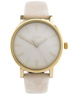 Timex zegarek damski na beżowym pasku złocony podświetlenie duży TW2P96200