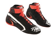 Topánky OMP First FIA čierno-červené
