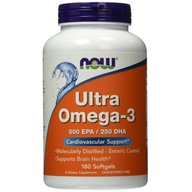NOW Ultra Omega-3 500 EPA 250 DHA 180caps KRVNÝ SYSTÉM SRDCE MOZOG