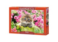 Puzzle Castorland 500 ks Puzzle Kitten In Flower