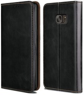 Etui z klapką zamykane futerał Portfel Samsung Galaxy S7 edge Czarny